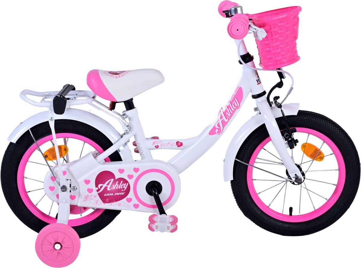 Vélo enfant Volare Lovely - Filles - 20 pouces - Rose - 6 vitesses