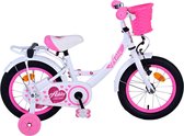 Vélo pour enfants Volare Ashley - Filles - 14 pouces - Wit