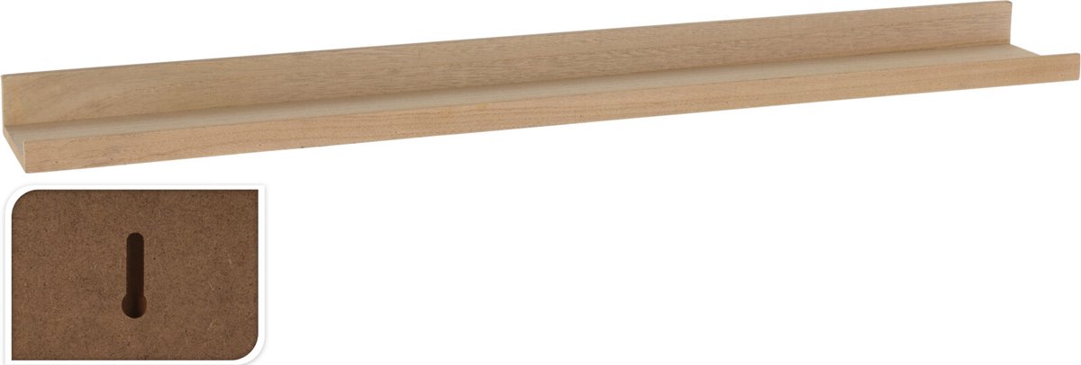 H&S Collection wandplank-minimalistisch-naturel-77 cm Hout