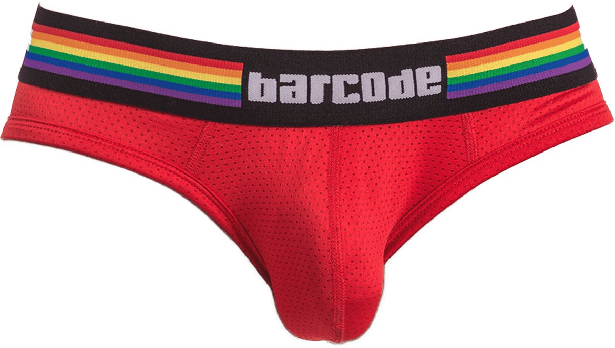 Barcode Berlin Pride Brief Red - MAAT XL - Heren Ondergoed - Slip voor Man - Mannen Slip