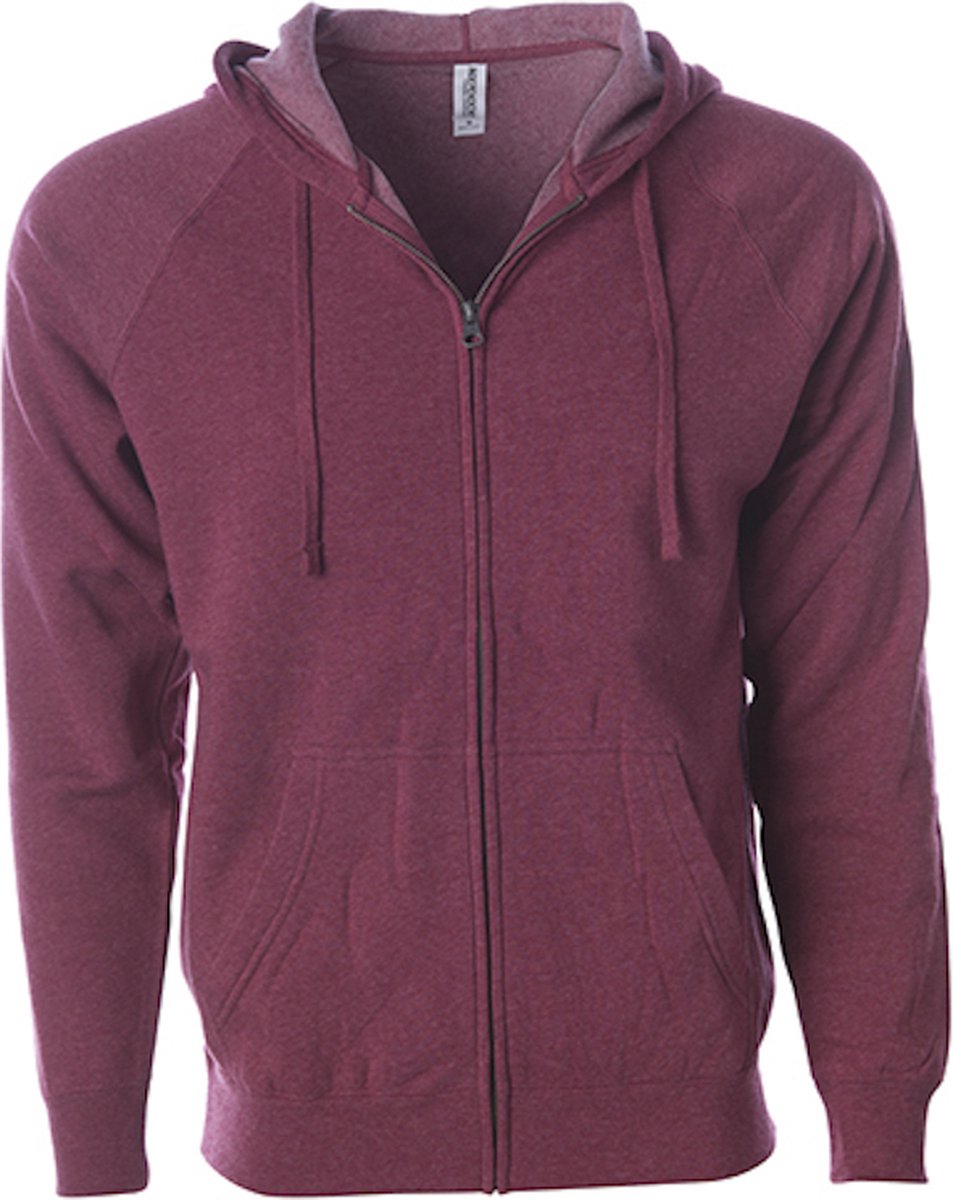 Unisex Midweight Special Blend Zip Hoodie Crimson 3XL Roze
