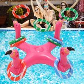Opblaas flamingo - Ring werpen - Opblaasbaar zwembadspeelgoed - 6 Ringen - Kinderen