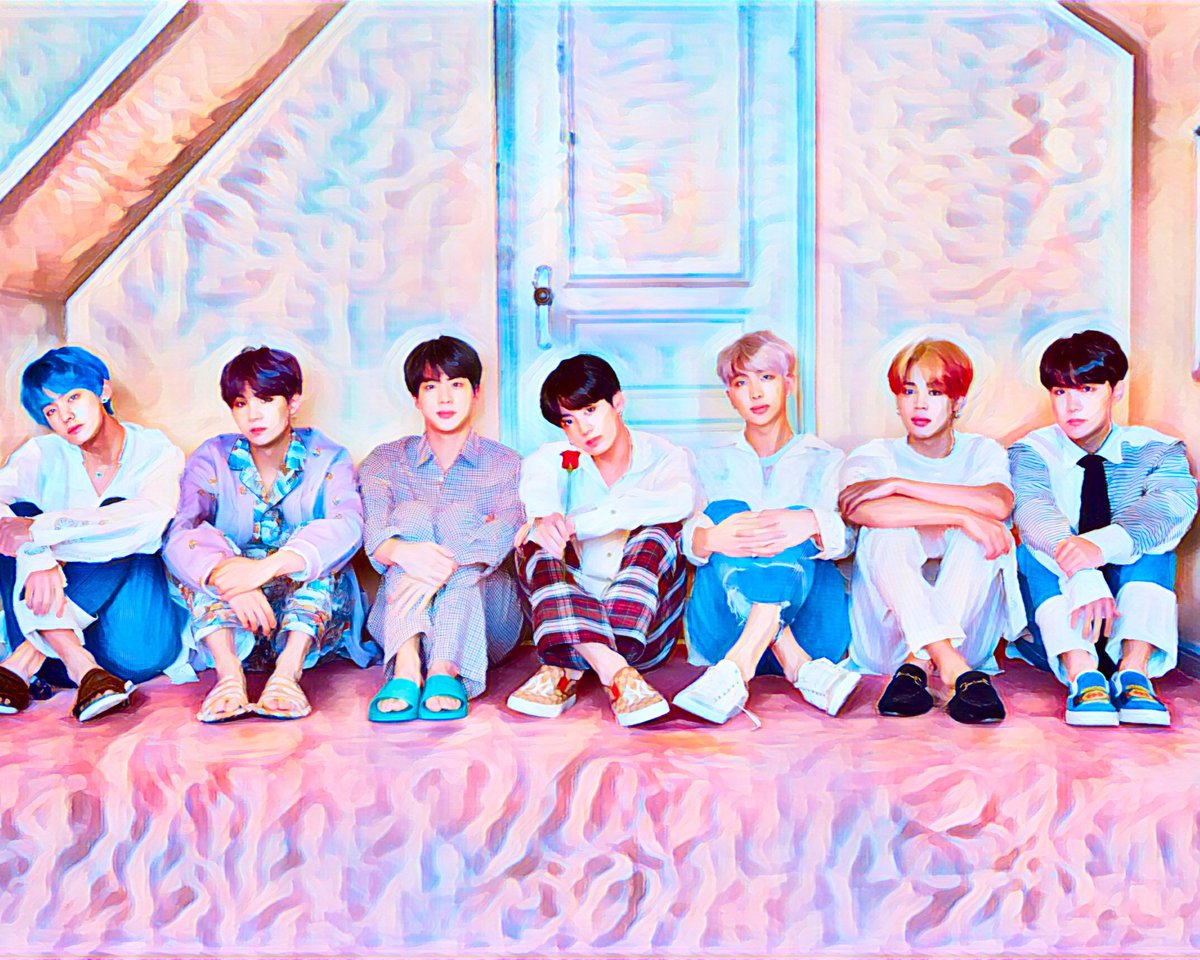Passion For Art K-POP BTS 3 - Poster - 40 x 60 cm roze