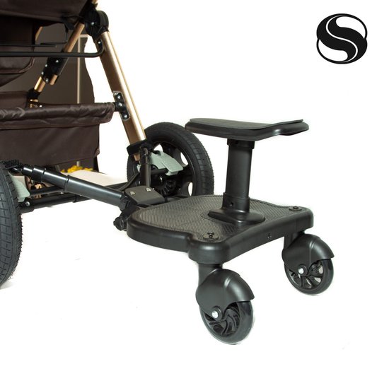 Planche Poussette 2 En 1 Universelle Avec Siège - Marchepied Poussette Pour Enfant 2-6 Ans - Siège & Debout Réglable