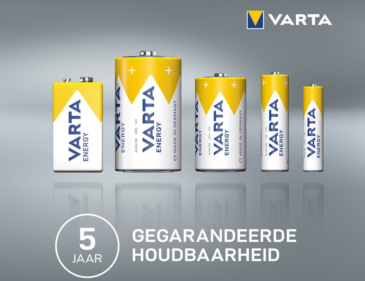 VARTA Energy Lot de 40 piles alcalines AA 1,5 V