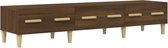 vidaXL-Tv-meubel-150x34,5x30-cm-bewerkt-hout-bruin-eikenkleur