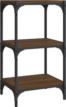 vidaXL-Boekenkast-40x33x70,5-cm-bewerkt-hout-en-staal-bruin-eikenkleur