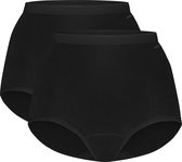 Ten Cate Basics organic cotton stretch high waist zwart 2-pack voor Dames | Maat L