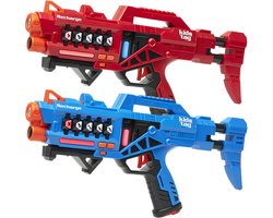 foto van KidsTag Recharge lasergame set - 2 oplaadbare lasergeweren P1 - Lasergamen vanaf 6 jaar - Laserguns heroplaadbaar - Geen batterijen nodig