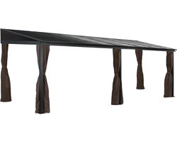 Sojag Aluminium terrasoverkapping Portland 288x488x240cm- antraciet