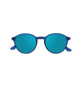 SILAC 8914 SOL OCEAN - Ronde blauwe zonnebrillen met spiegelglazen - Bruin getint glazen - UV 400 CAT POLARIZED
