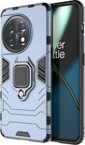 Coverup Ring Kickstand Back Cover - Geschikt voor OnePlus 11 5G Hoesje - Blauw