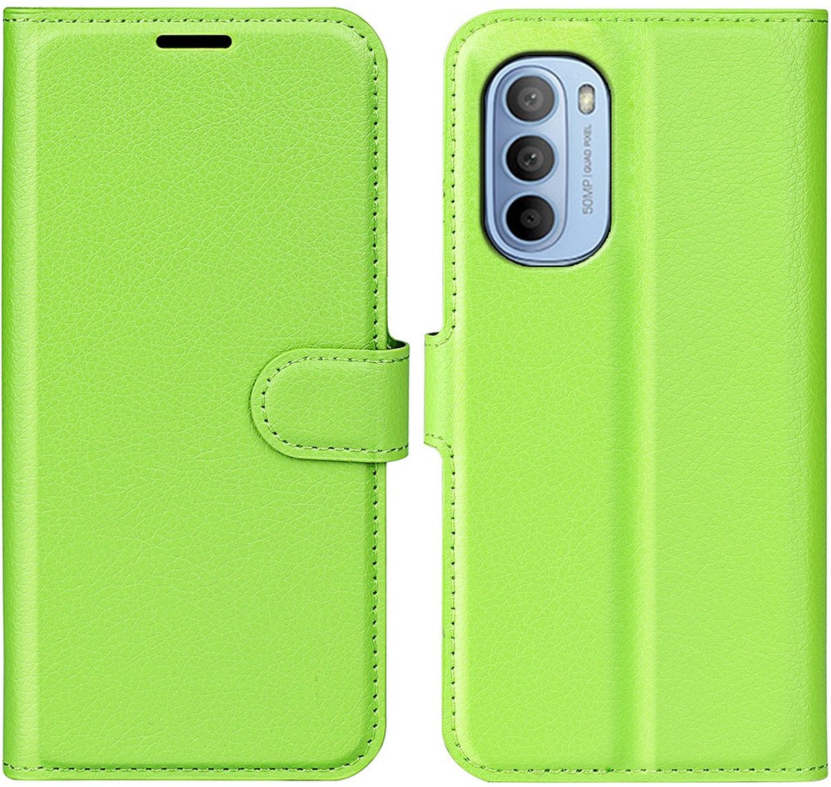 Coverup Hoesje - Geschikt voor Motorola Moto G31 / G41 Hoesje - Coverup Book Case - Groen