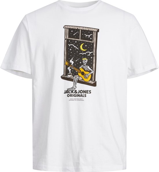 Jack & Jones t-shirt jongens - wit - JORafterlife - maat 164