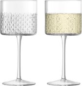 LSA - Verre à vin en osier 320 ml Set de 2 pièces - Transparent