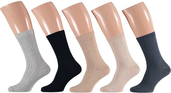 Apollo - Katoenen herensokken - Multi color - 43/46 - 10-Pak- Voordeelpak sokken - Heren sokken - Sokken 43 46 - Sokken heren