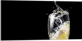 Acrylglas - Water met een Limoenschijfje - 100x50 cm Foto op Acrylglas (Met Ophangsysteem)