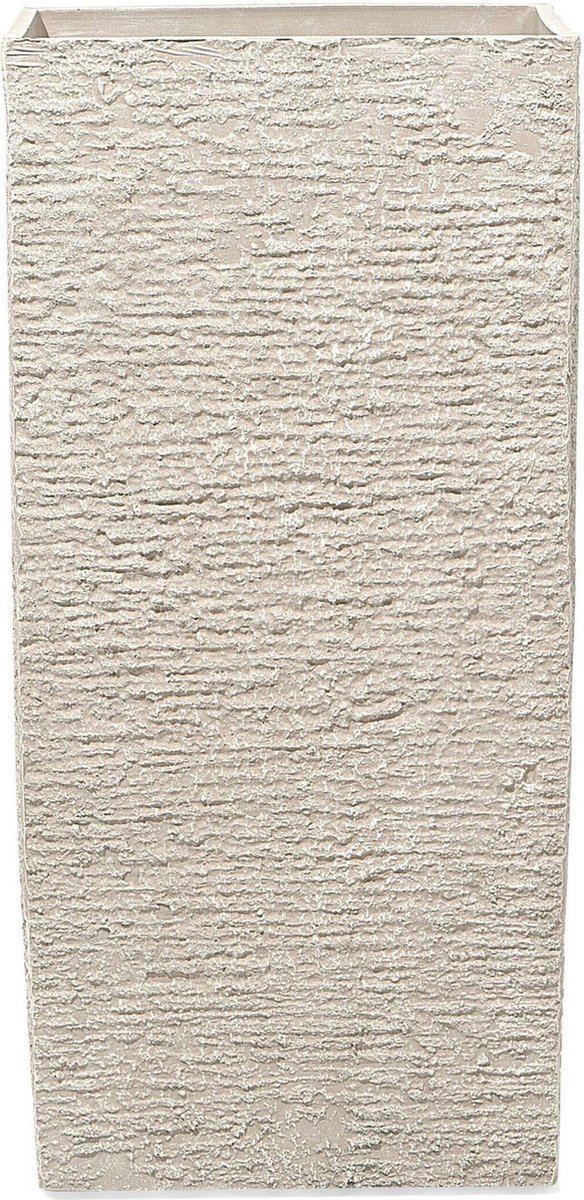 BELIANI GAZA - Plantenbak - Lichtbeige - 40 cm - Stenenmix