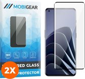Mobigear - Screenprotector geschikt voor OnePlus 11 Glazen | Mobigear Premium Screenprotector - Case Friendly - Zwart (2-Pack)