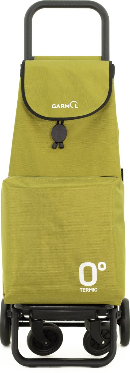 Garmol Boodschappentrolley G360 Termico Travel - 4 Wielen - Roterende Voorwielen - Verde