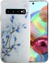 Silicone/TPU back cover Geschikt voor Samsung Galaxy S10 print (1)