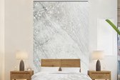 Behang - Fotobehang Marmer - Glitter - Zilver - Breedte 170 cm x hoogte 260 cm