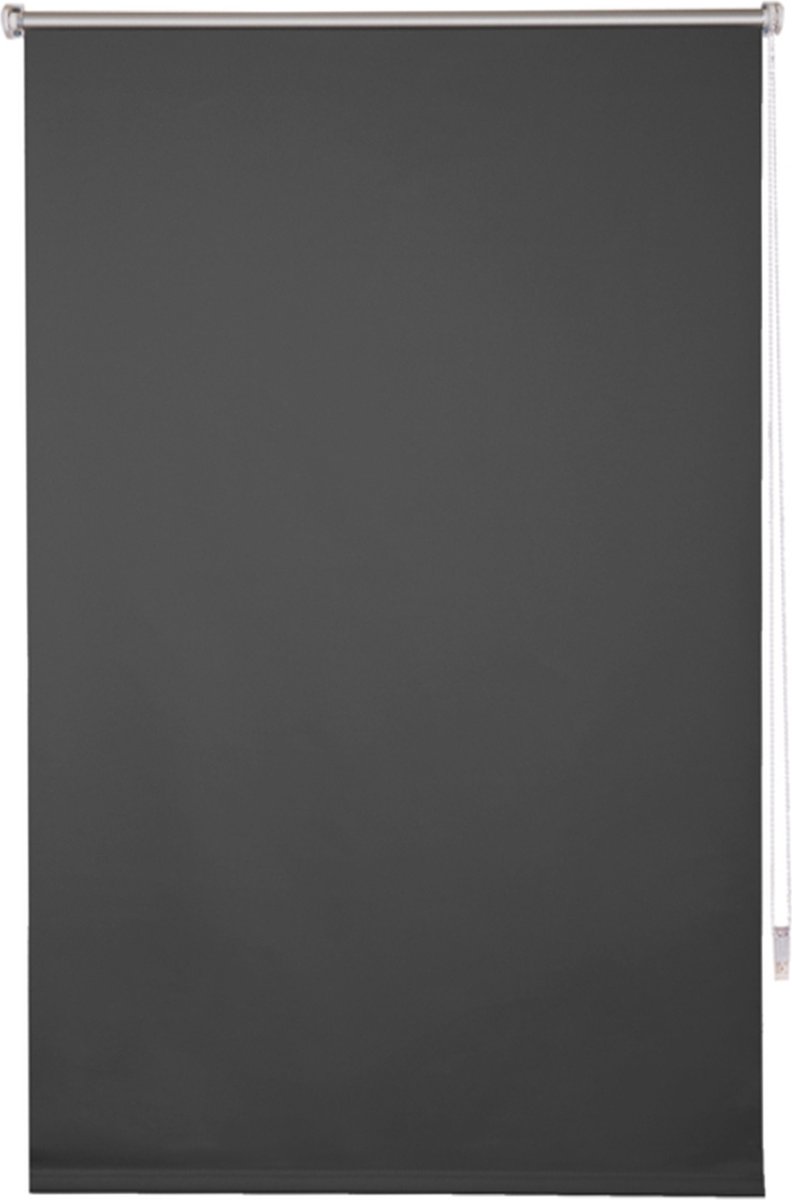 Happyment Luxe Rolgordijn Antraciet - 100x160cm - Luxaflex - Rolgordijnen verduisterend - Isolerend - Zonder of met boren