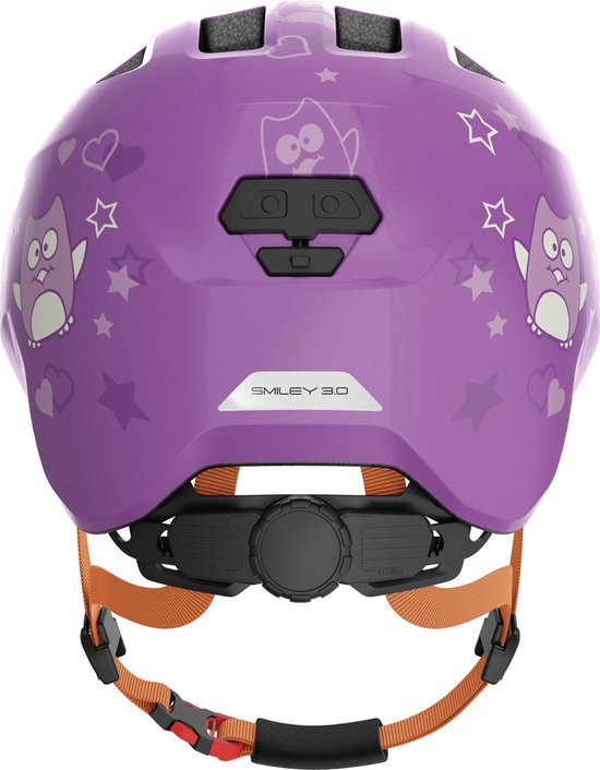Fietshelm ABUS SMILEY 3.0 purple star M - 50-55 cm - paars - Geschikt voor gebruik op kinderfietsen - 240 g — afbeelding 2