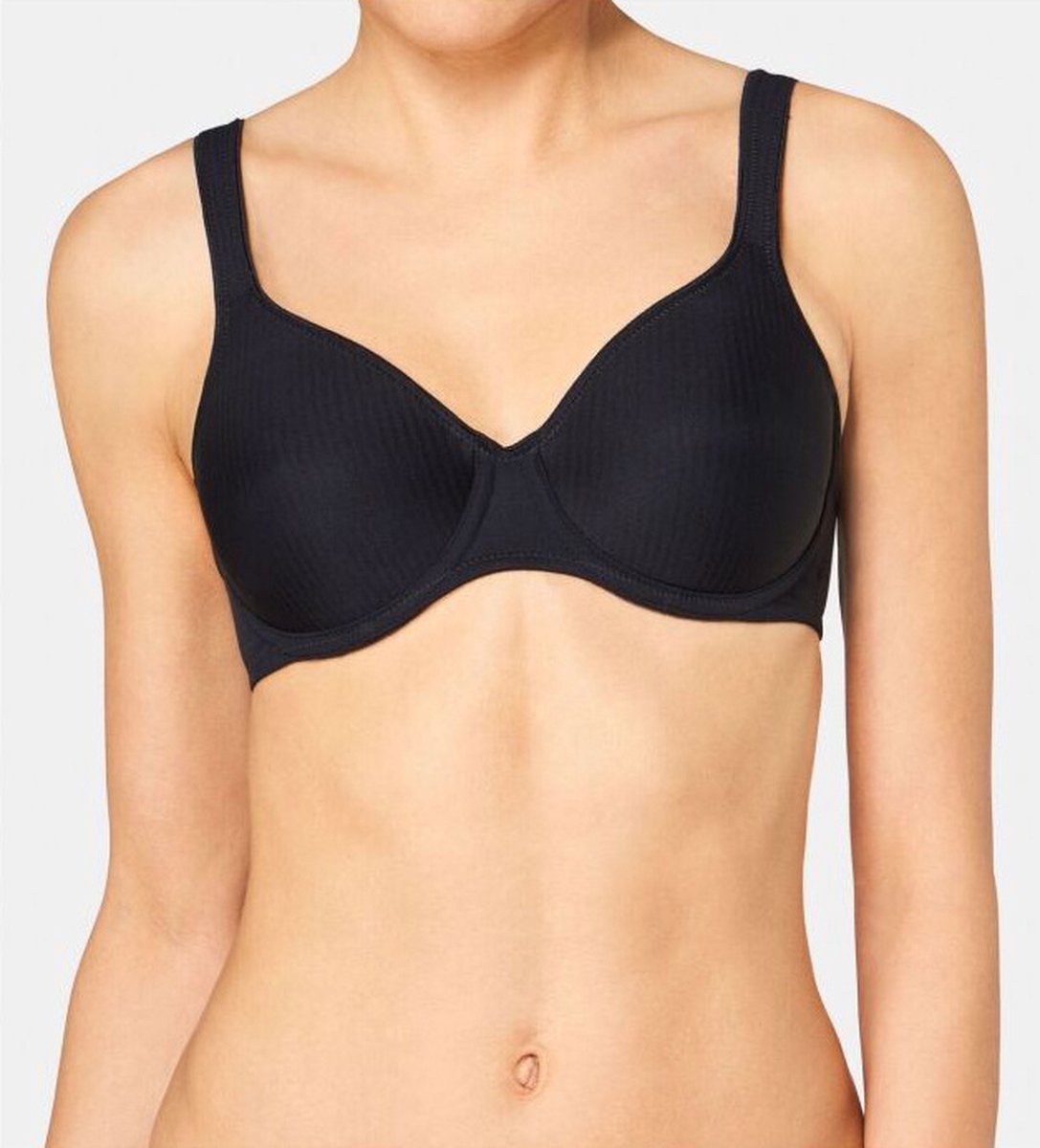 Triumph BH Modern Soft cotton W met beugel - Stevige katoenen bh - Voorgevormd - 110D - Zwart