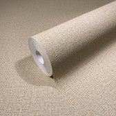 Kumano - Japandi behang - Behang Linnen Look - Behang Beige - Vliesbehang - 0,53 x 10,05 M.