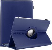 Cadorabo Tablet Hoesje voor Odys Falcon 10 PLUS in Donker Blauw - 360 graden beschermhoes van imitatieleer met standfunctie en elastische band