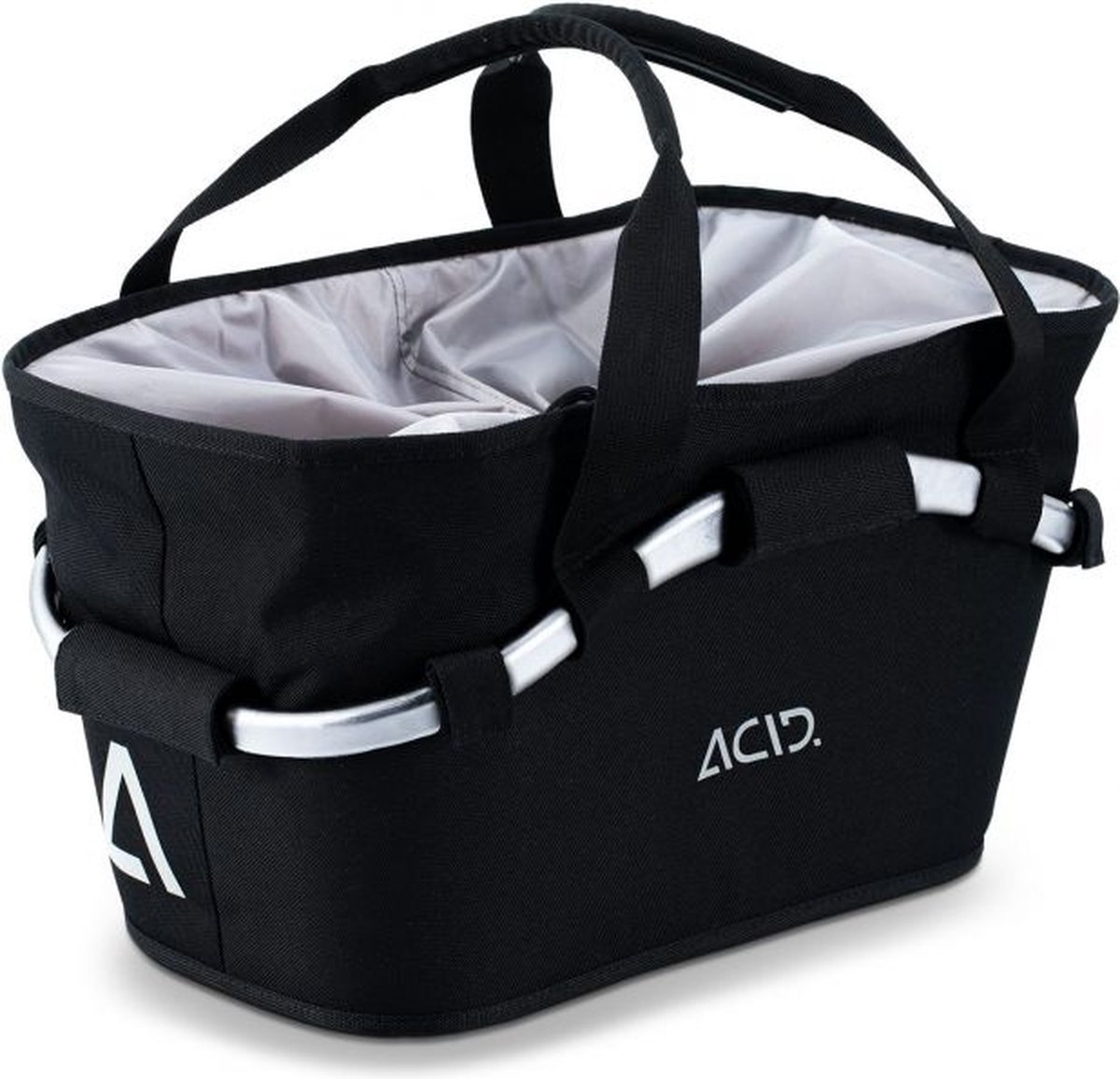 ACID Carrier Basket City - Bagagedrager fietsmand - RILink - Aluminium frame - Polyester - Zwart - 20 Liter