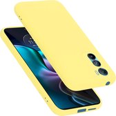 Coque Cadorabo pour Motorola EDGE 30 en JAUNE LIQUIDE - Housse de protection en silicone TPU flexible Case Cover