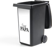 Container sticker Super papa - Quotes - Papa - Spreuken - 38x80 cm - Kliko sticker