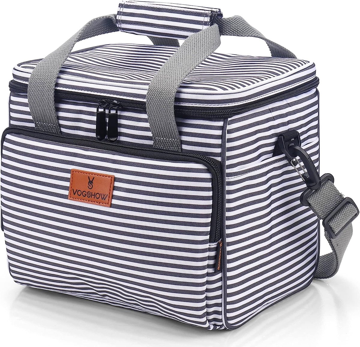 Koeltas, kleine, converteerbare lunchtassen, waterdichte lunchtassen, picknicktassen met schuimvulling, schuine lunchboxen, tas voor kantoor, school, camping, 12 liter