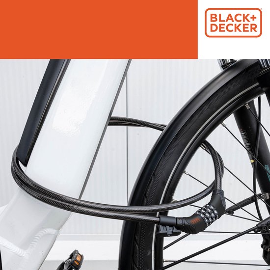 BLACK DECKER BXCHBL7002 Fietsslot Zwart
