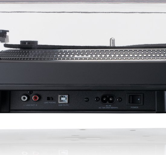 Lenco Platenspeler - Direct drive - USB naar PC encoding - L-3818BK - Zwart — afbeelding 3