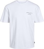 Jack & Jones T-shirt Jprblasanchez Branding Tee Crew Nec 12245400 Bright White Mannen Maat - M