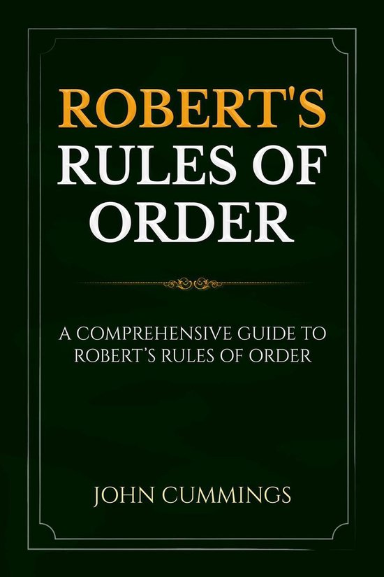 Robert's Rules of Order - cover