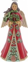 Jim Shore - Engel - Blessings Of Home and Hearth (Angel with Wreath Figurine) - Heartwood Creek 24 cm.