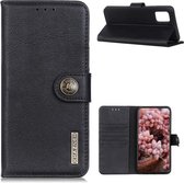 LG K42 Hoesje Retro Wallet Book Case Zwart