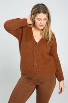 Oversized cardigan in lurextricot