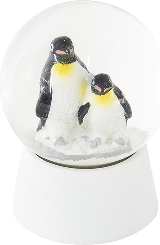 62631 Love Panda Sneeuwbol 6,5 cm, wit, decoratieve accessoires, schudbol, glitterbol, glazen bol, cadeau-idee voor vriendschap
