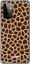 6F hoesje - geschikt voor Samsung Galaxy A72 -  Transparant TPU Case - Giraffe Print #ffffff