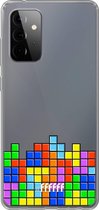 6F hoesje - geschikt voor Samsung Galaxy A72 -  Transparant TPU Case - Tetris #ffffff