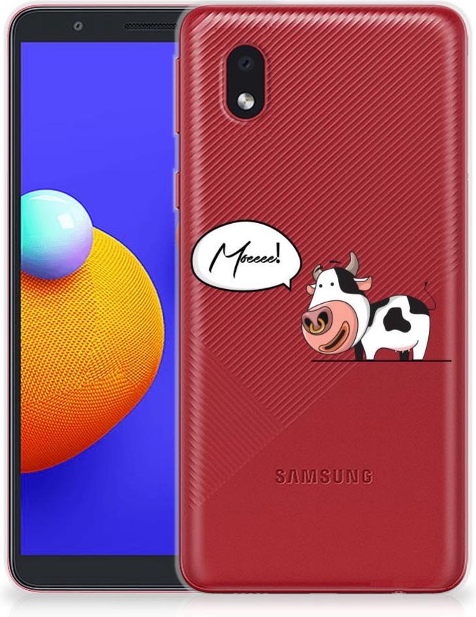 Samsung Galaxy A01 Core Telefoonhoesje met Naam Cheeky Cow