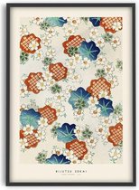Bijutsu Sekai - Floral pattern II - 50x70 cm - Art Poster - PSTR studio