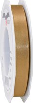 1x Luxe Hobby/decoratie bronzen satijnen sierlinten 1,5 cm/15 mm x 25 meter- Luxe kwaliteit - Cadeaulint satijnlint/ribbon