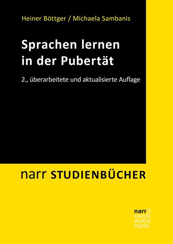 narr STUDIENBÜCHER - Sprachen lernen in der Pubertät - cover