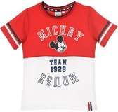 MICKEY T-shirt met korte mouw Boy 100% katoen rood